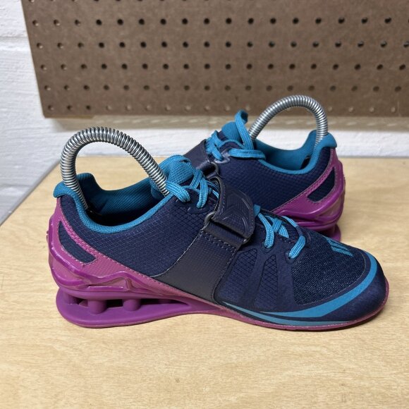 Inov8 Fastlift 325 Weightlifting Gym Shoes Women’s Blue Purple Size 6 - Picture 6 of 9